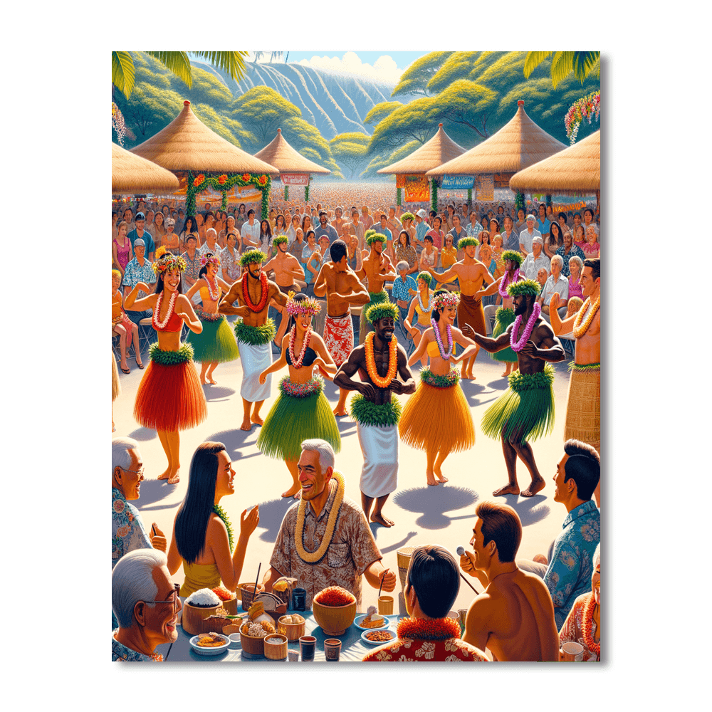 Aloha Festivals - Hawaii, United States Numbered Painting Kits