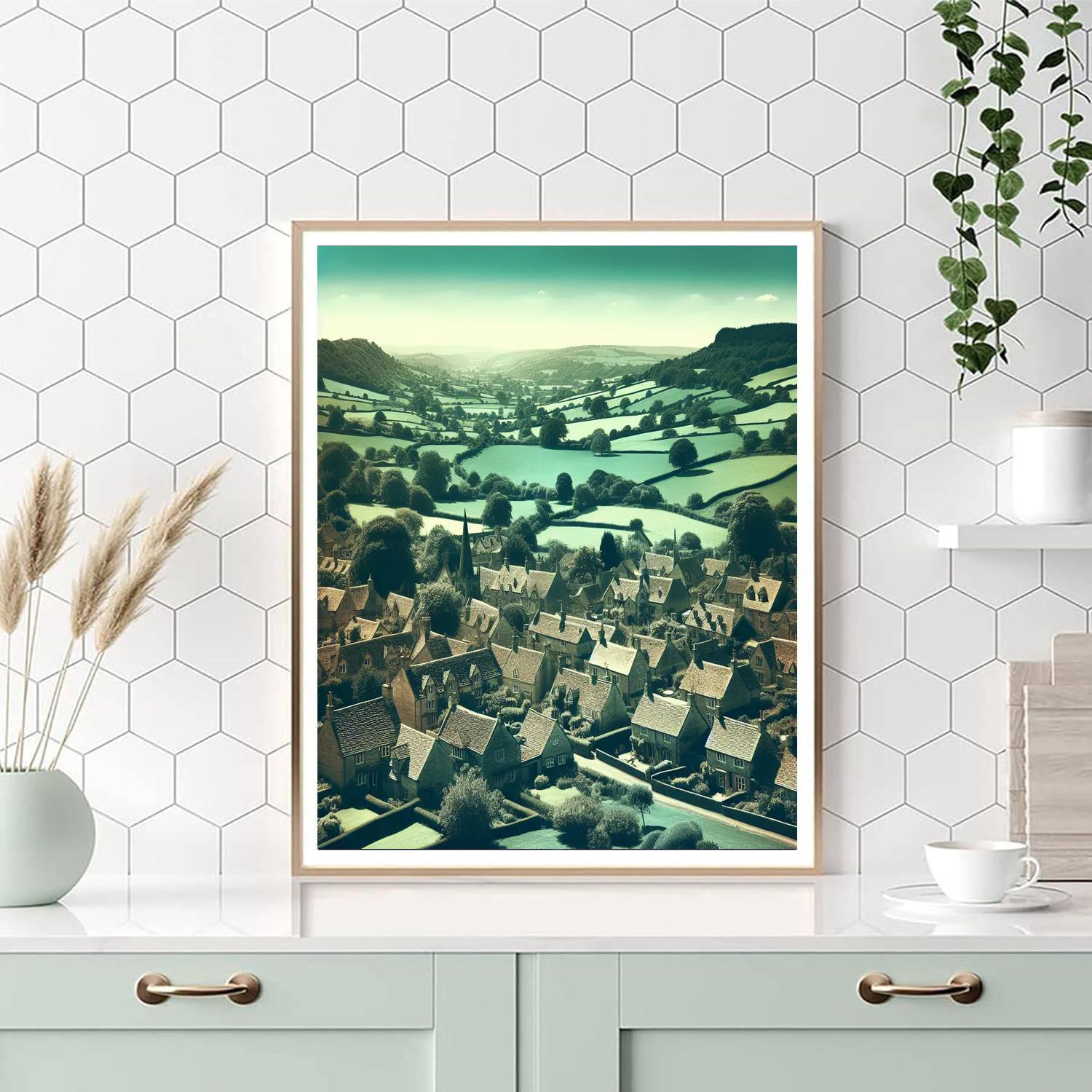 Charming Cotswold Countryside Painting By Numbers Kit