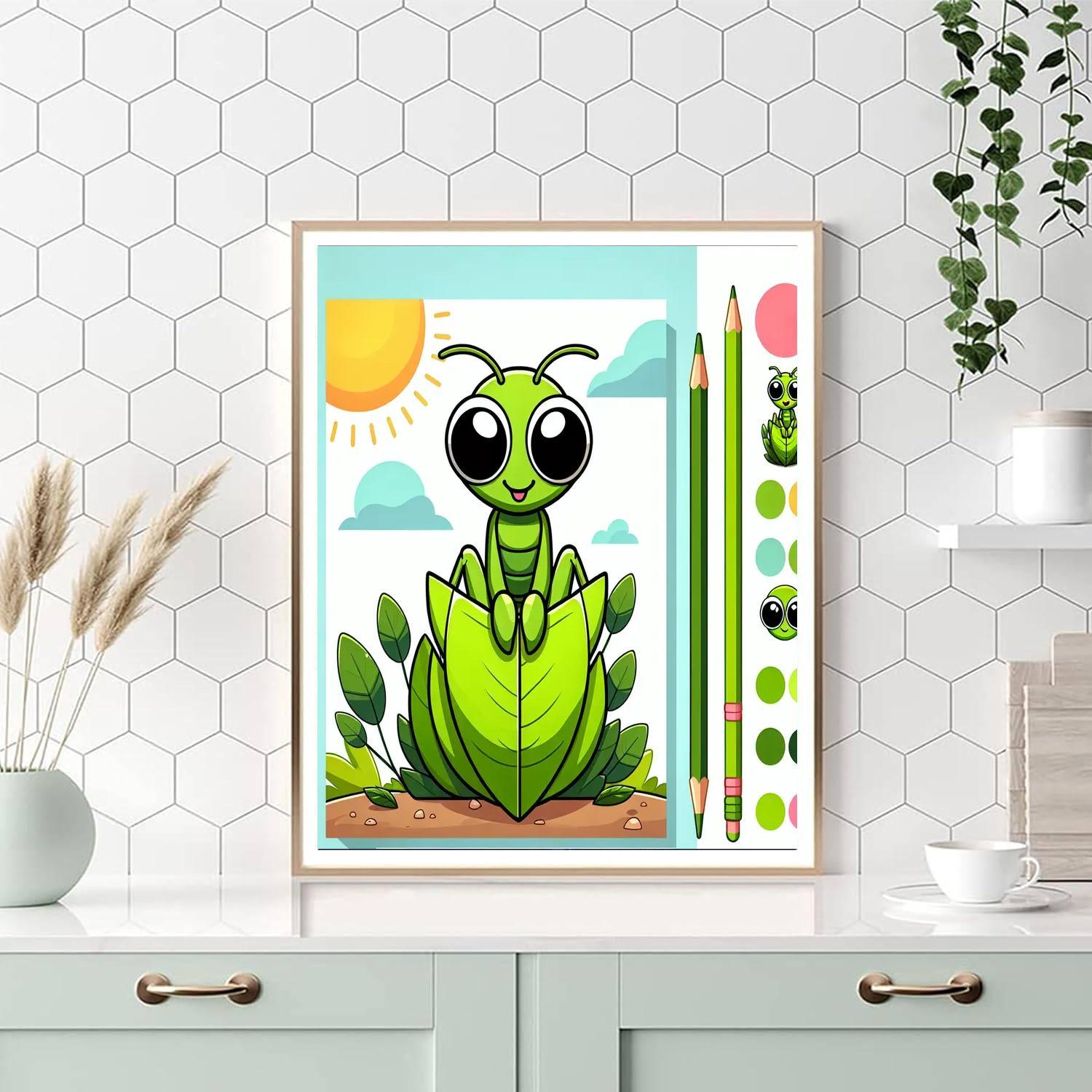 Mighty Mantis Painting Number Kit