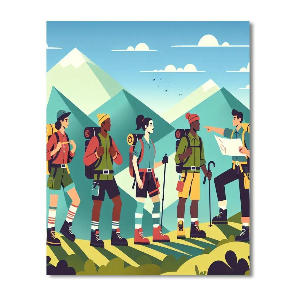 Mountain Adventure Trek Numbered Painting Kits