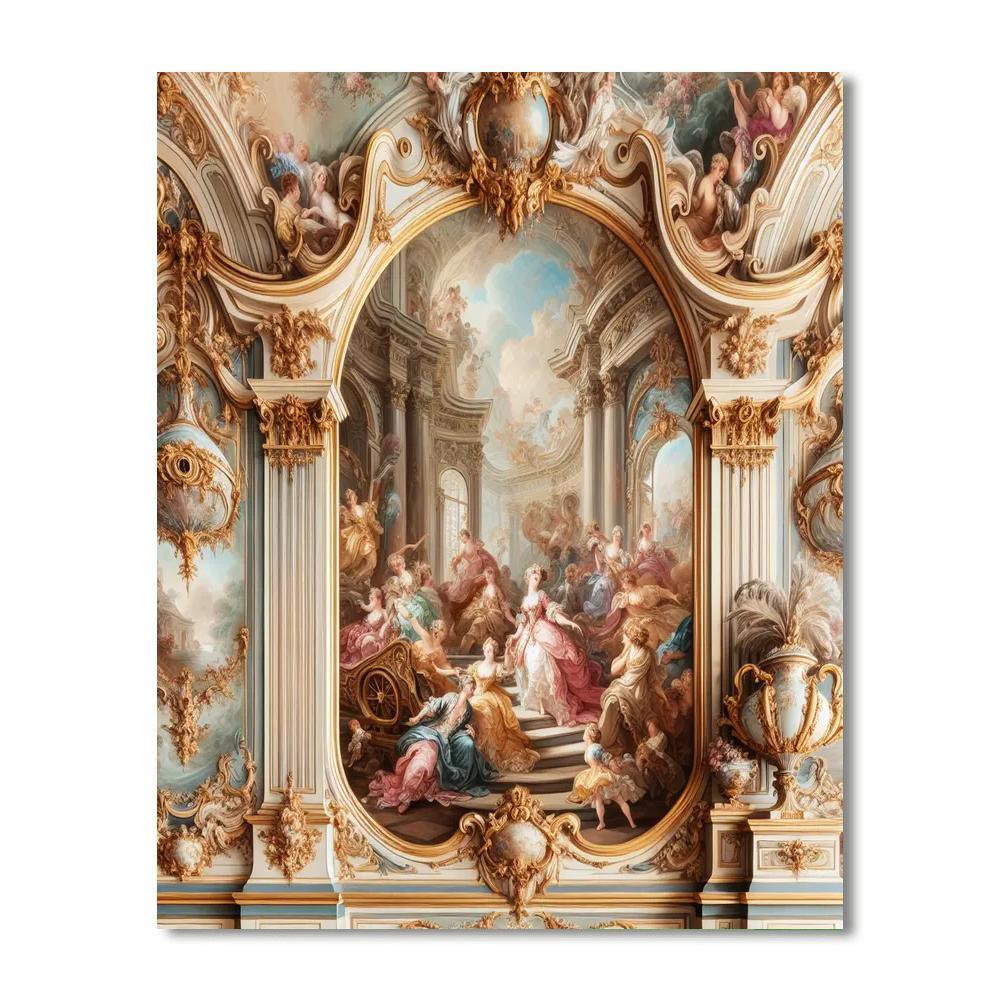 Elegant Rococo Revelry Paint By Numbers