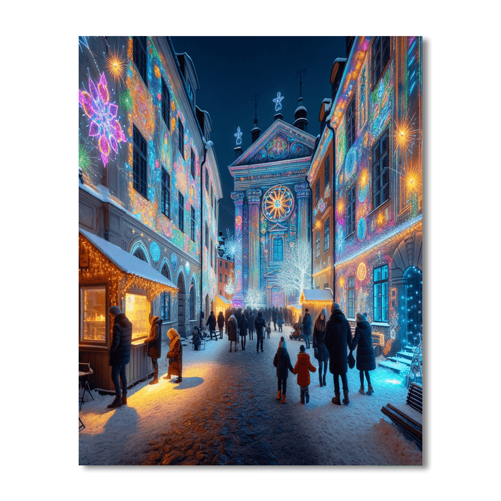 Norrköping Lights Festival - Norrköping, Sweden Painting Number Kit