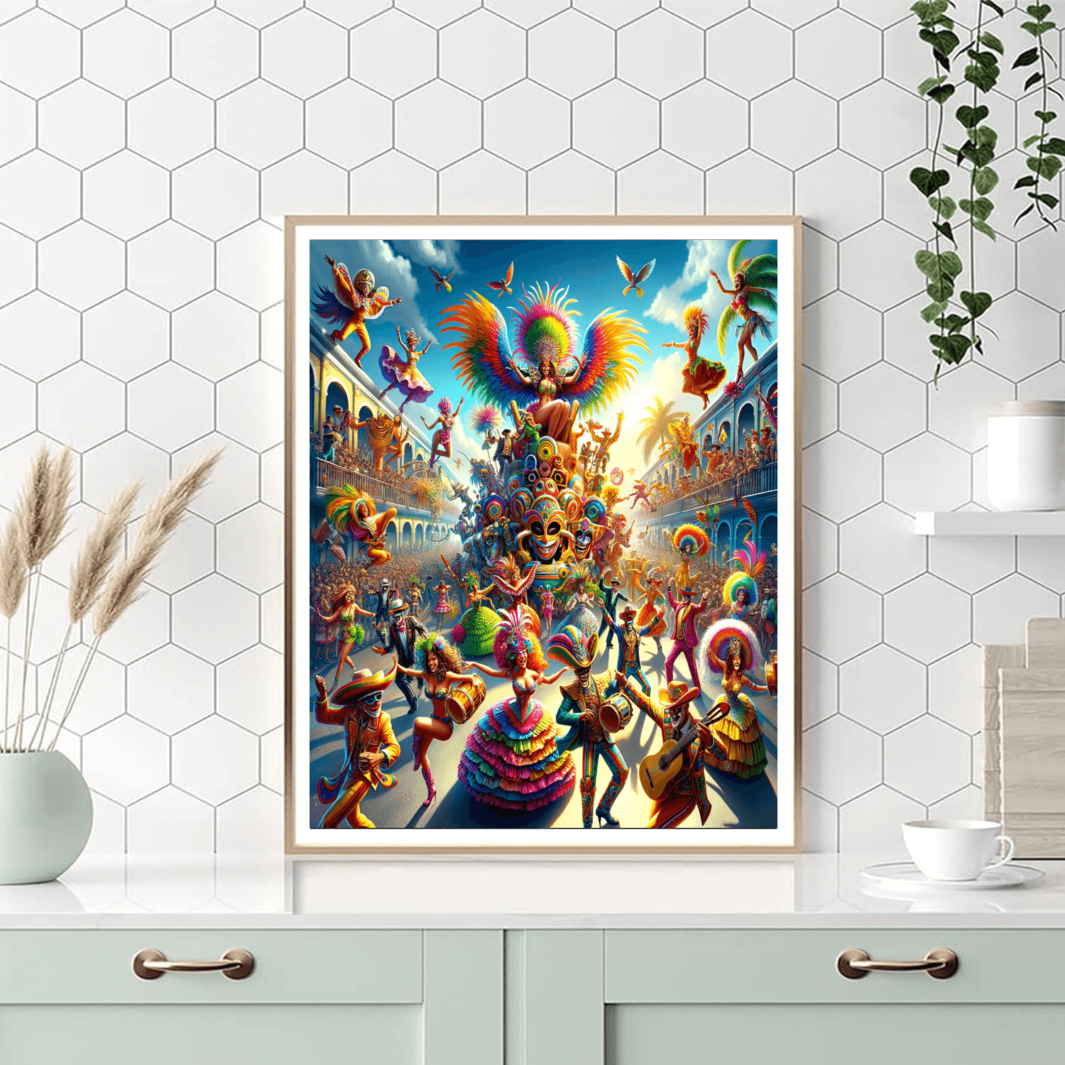 El Carnaval De Barranquilla - Colombia Number Painting