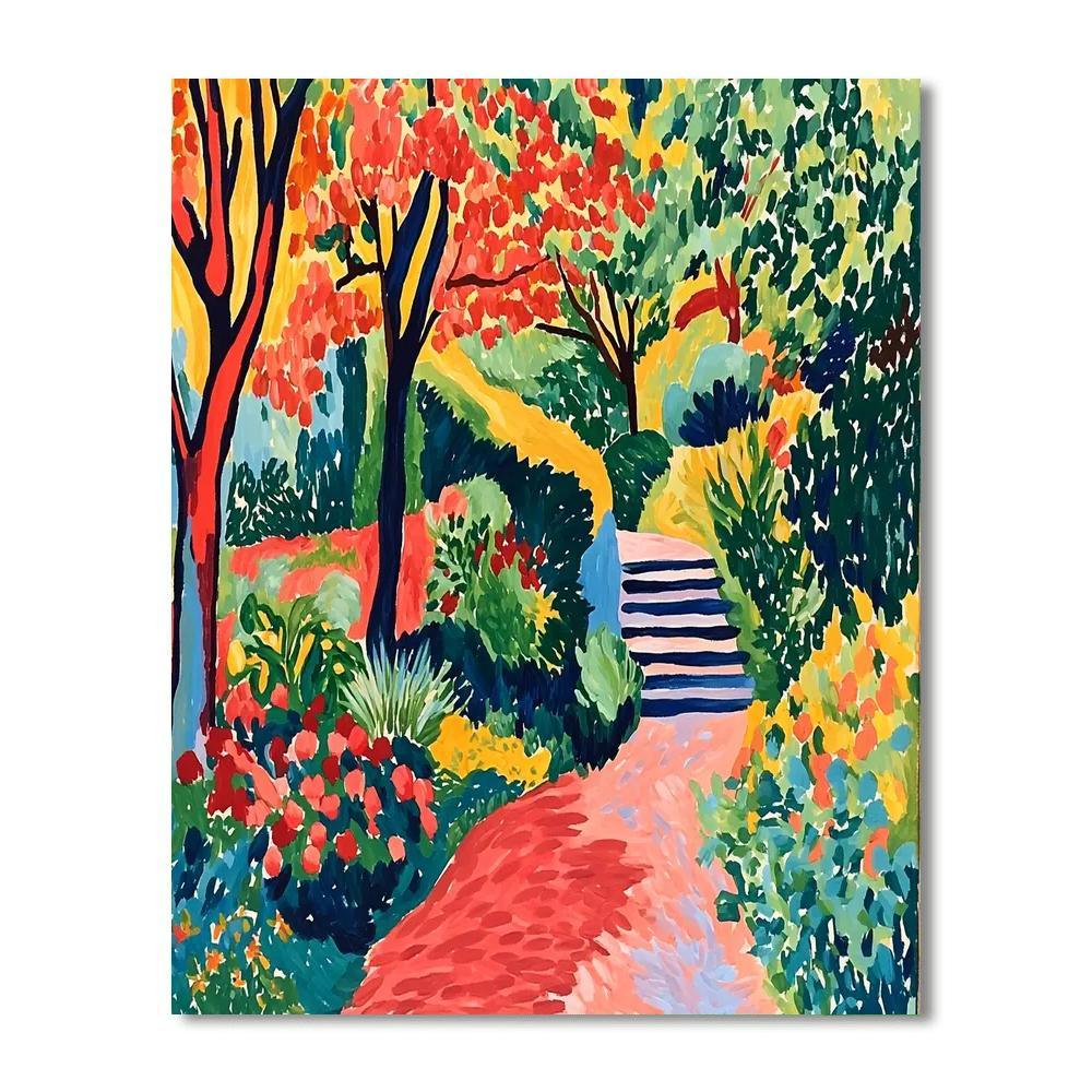Henri Matisse Inspired Dreamlike Garden  Paint By Numbers
