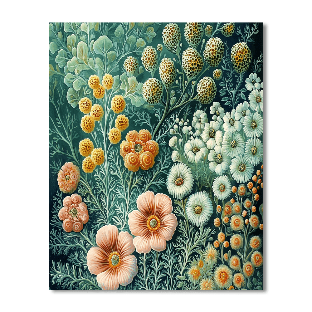 Ernst Haeckel Inspired Wonders Of The Botanical World  Paint By Numbers Art