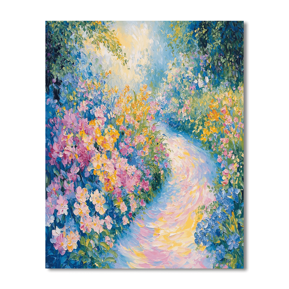 Claude Monet Inspired Whirling Blossoms  Painting By Numbers Kit