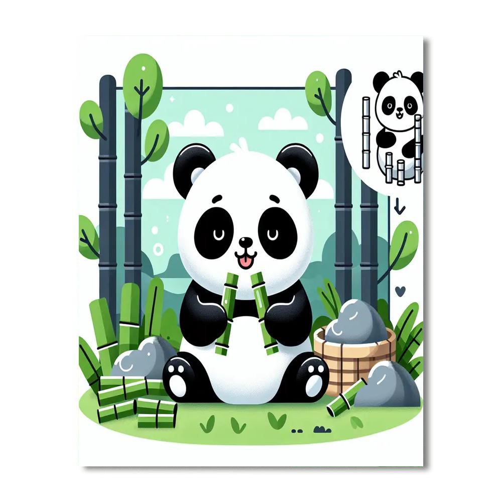 Petite Pandas Numbered Painting Kits