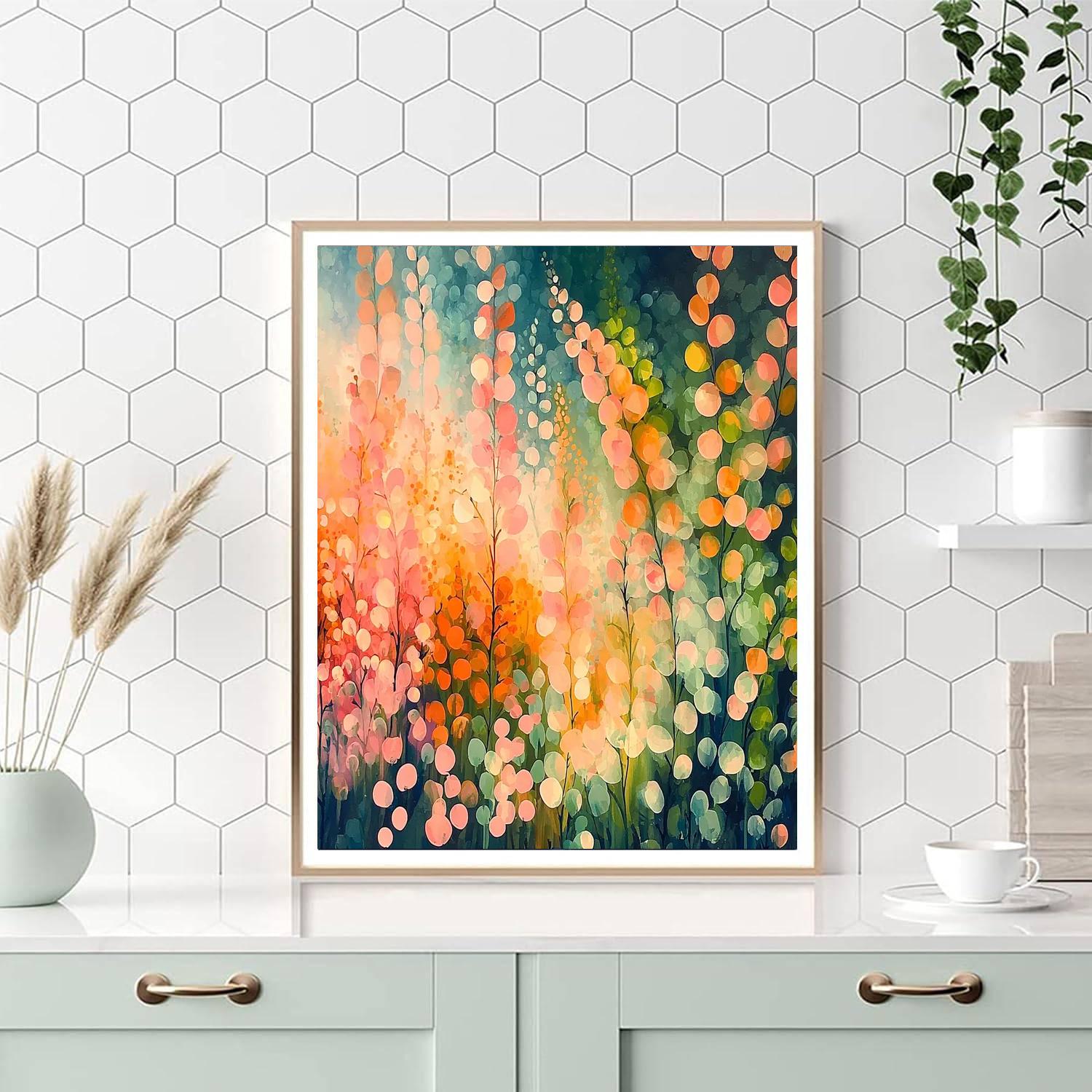 Georges Seurat Inspired Aurora Bloom  Paint By Numbers Art