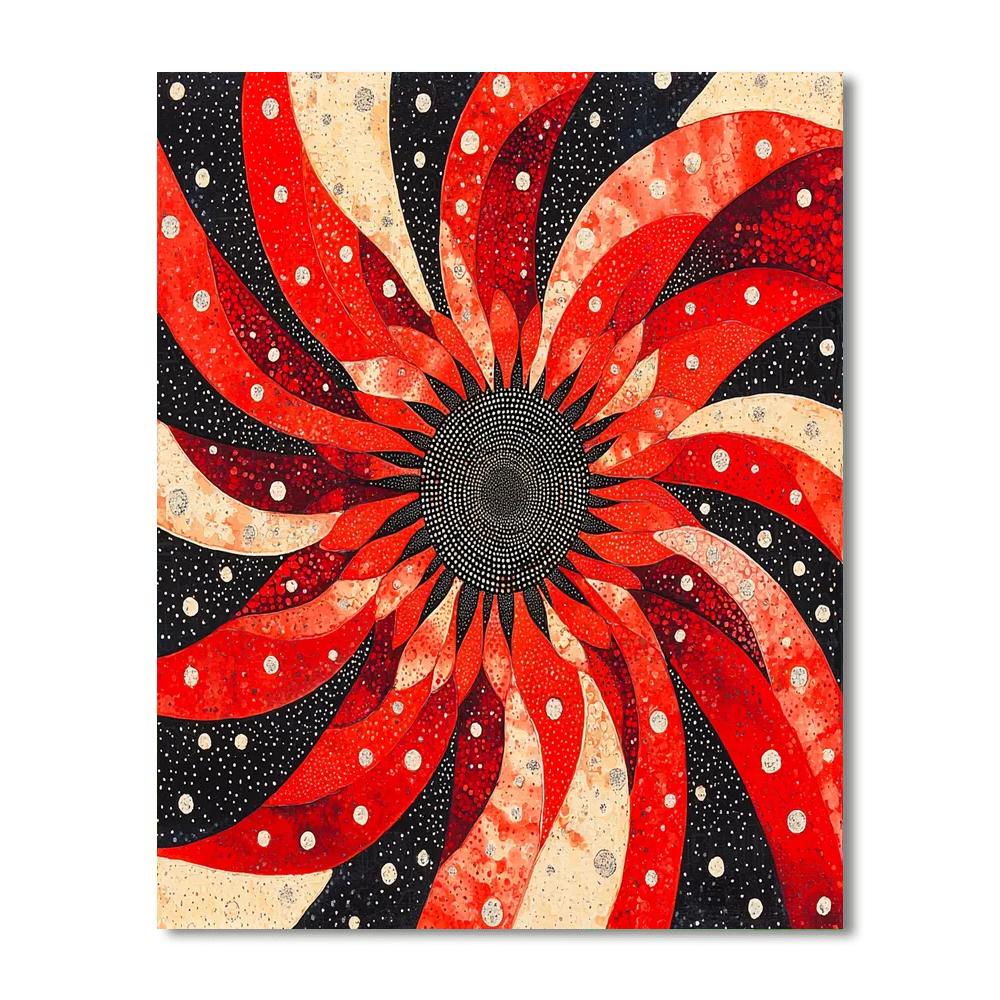 Yayoi Kusama Inspired Infinity's Whisper  DIY Paint By Numbers