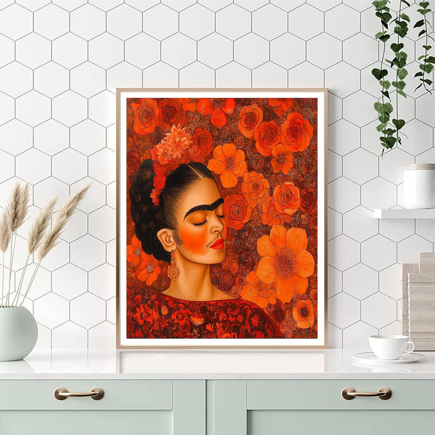 Frida Kahlo Inspired Embers Of Resilience  Paint By Numbers Art