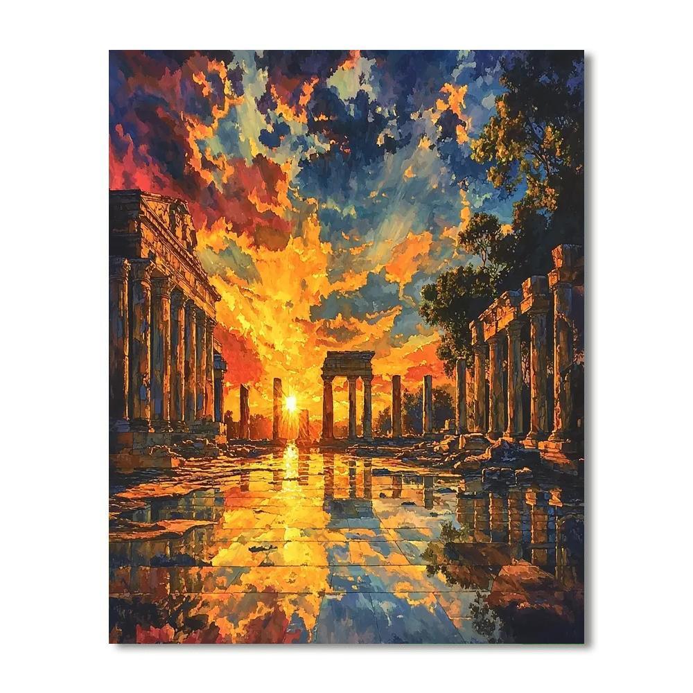 J.M.W. Turner Inspired Timeless Twilight  Paint By Number