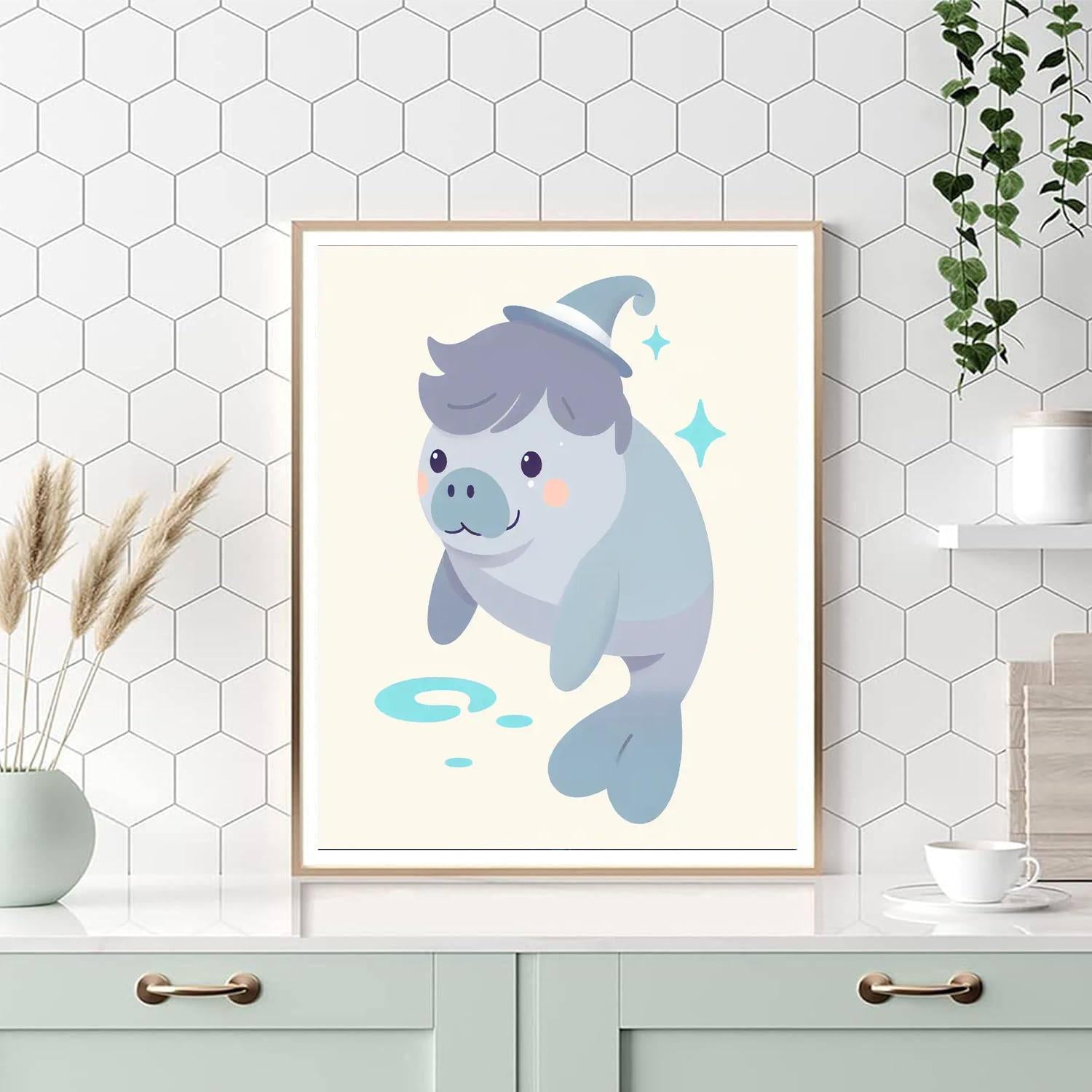 Magical Manatee Paint By Number
