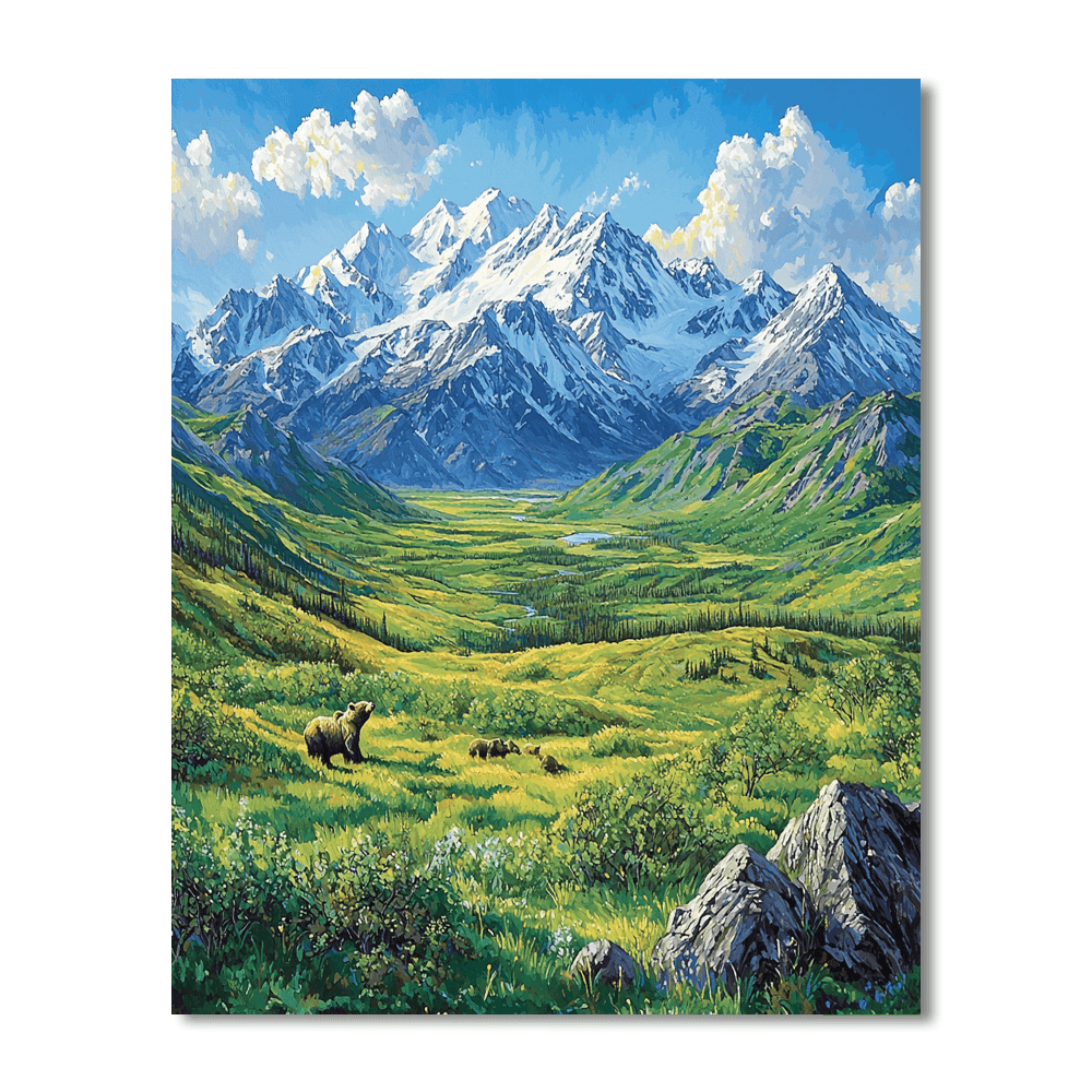 Alaska's Denali National Park Paint By Numbers Kits