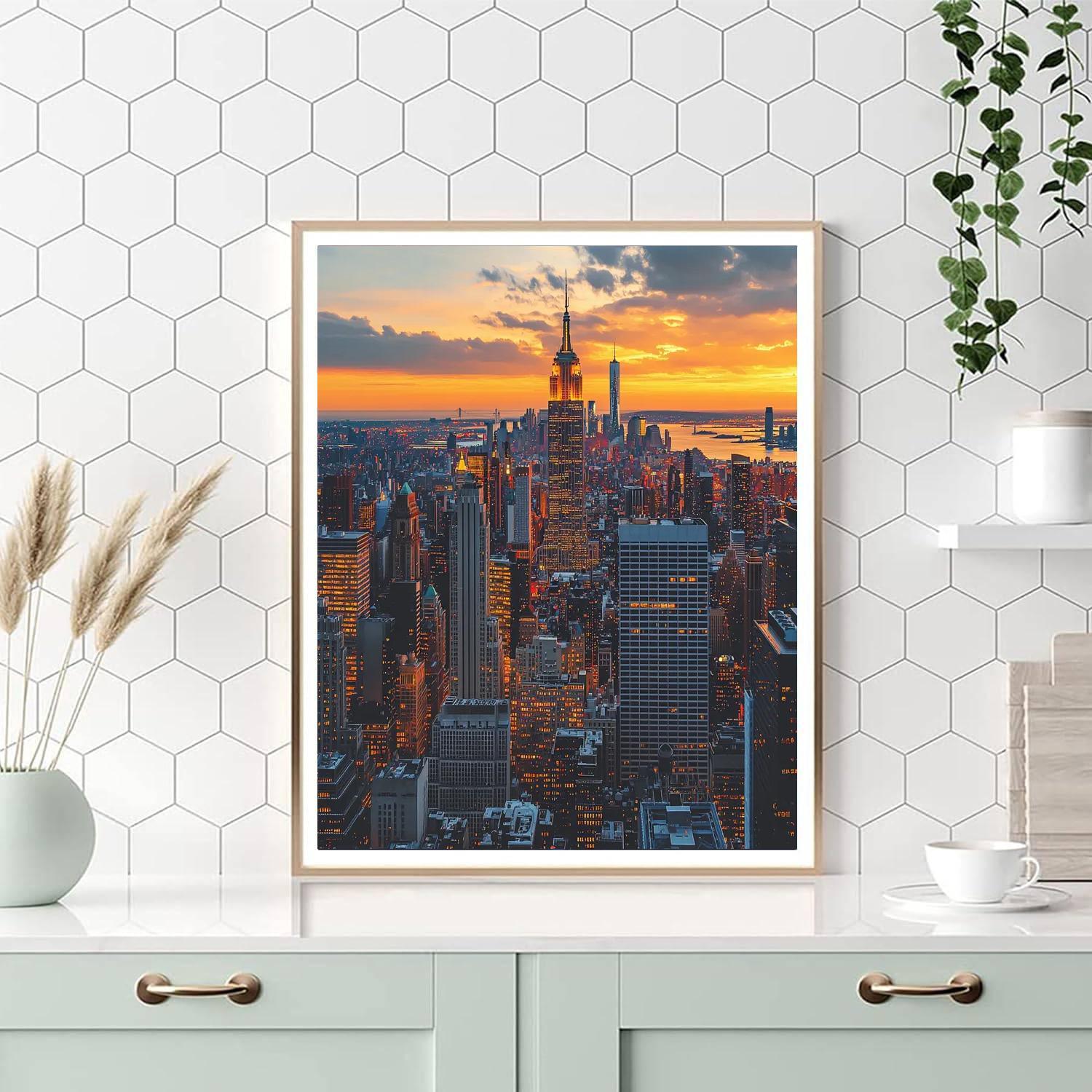 Empire State Building Observation Deck Painting Number Kit