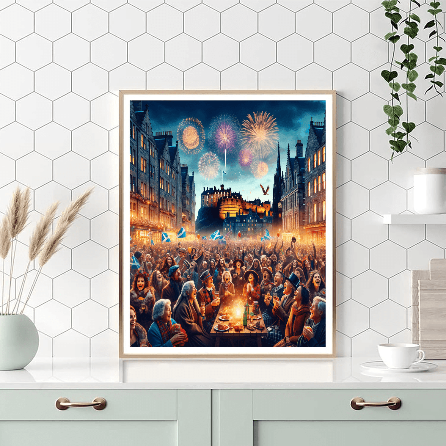 Edinburgh Hogmanay - Scotland DIY Paint By Numbers