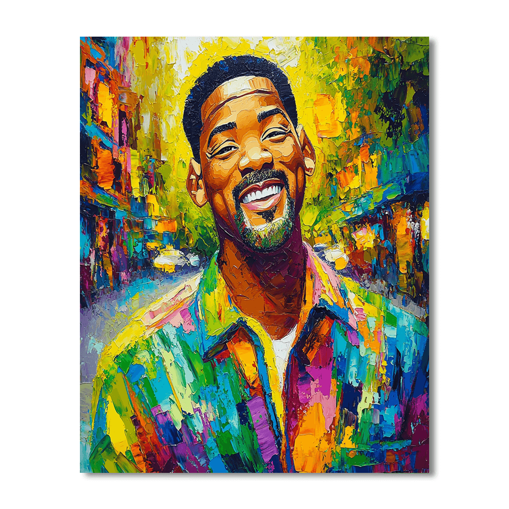 Will Smith: The Lively Charm Of A Fresh Prince Paint By Numbers