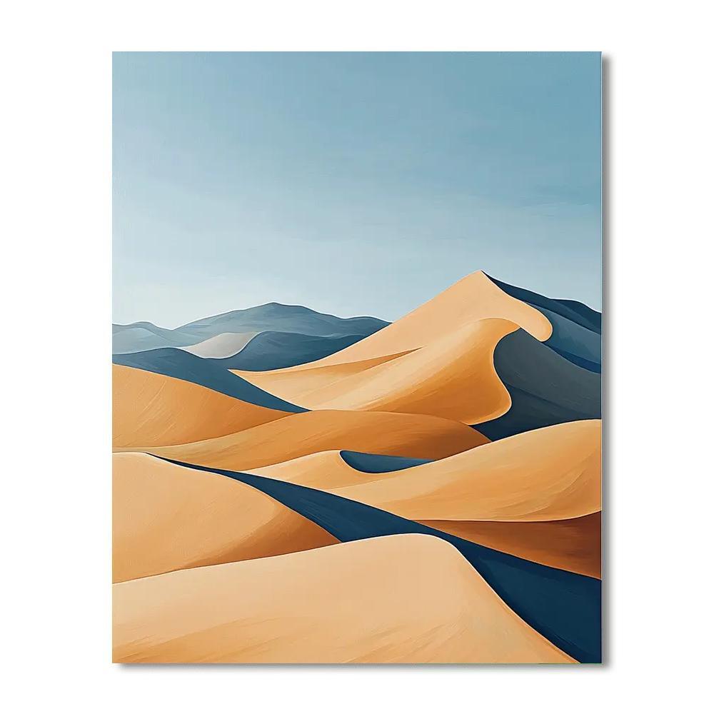Paul Cézanne Inspired Harmony Of Desert Dunes  Paint By Color