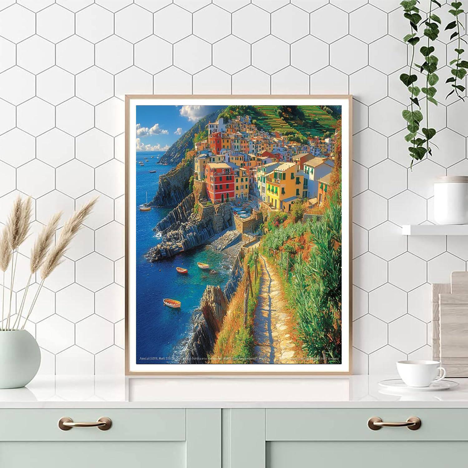 Cinque Terre - Liguria Numbered Painting Kits