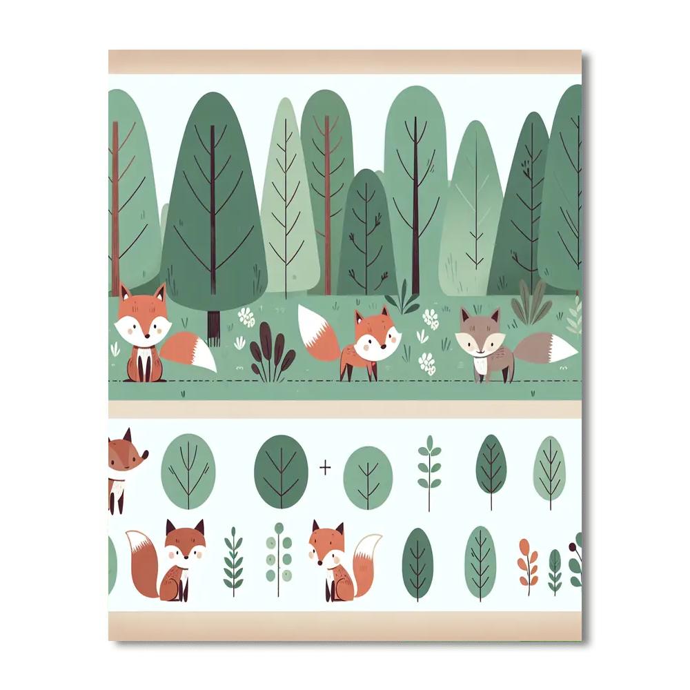 Charming Forest Critters Paint By Color