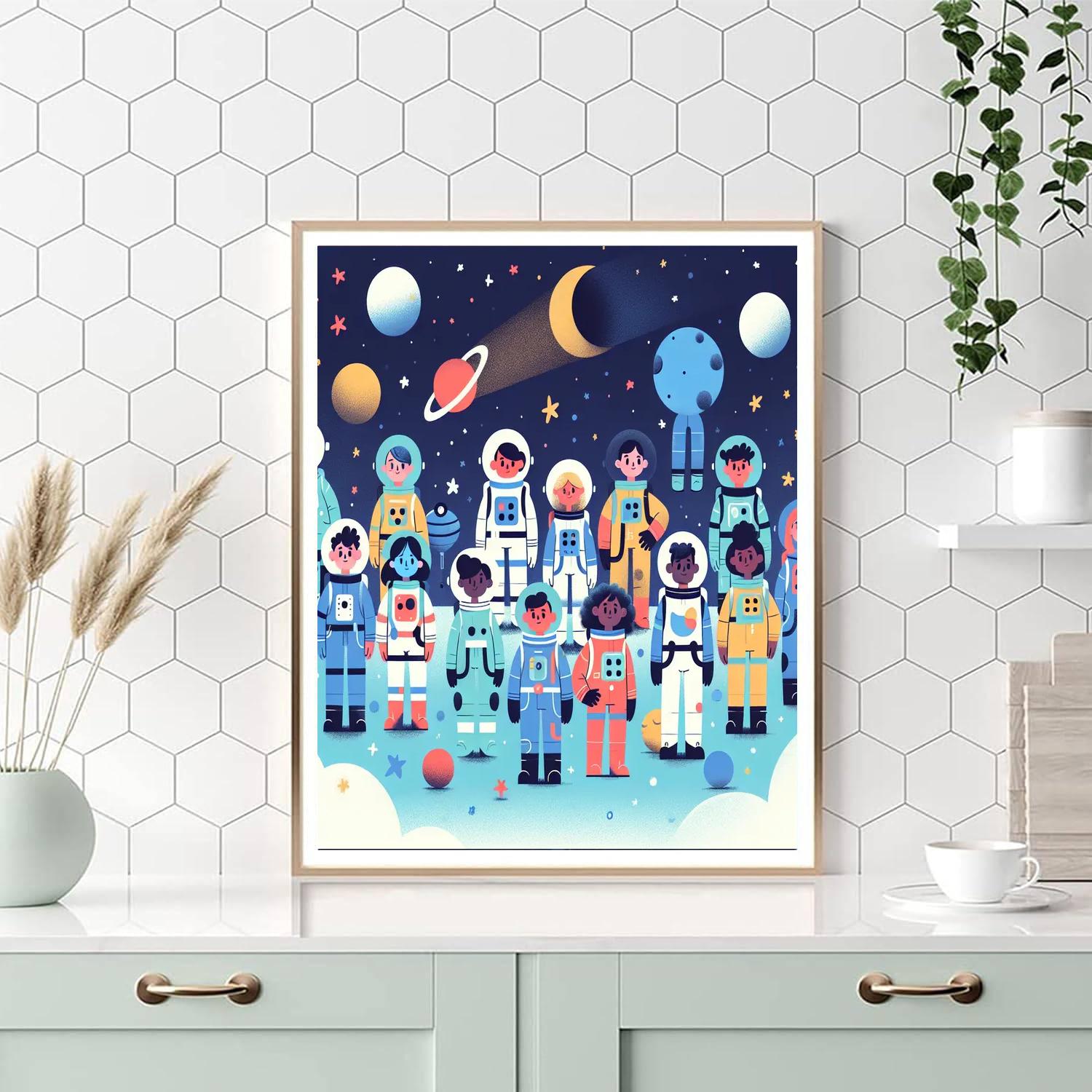 Starlight Adventure Seekers Paint By Numbers Art