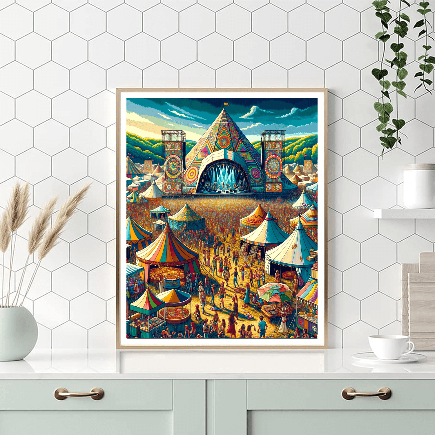 The Glastonbury Festival - United Kingdom Numbered Painting Kits