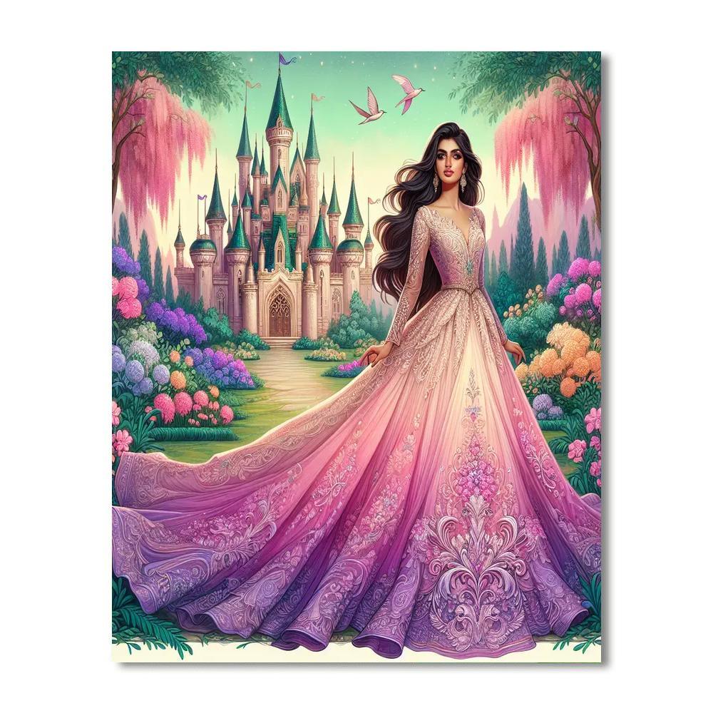 Princess Fairytale Elegance Paint By Numbers