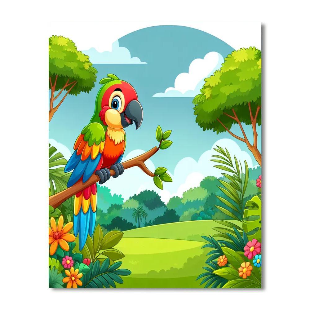 Tropical Paradise Adventures Painting Number Kit