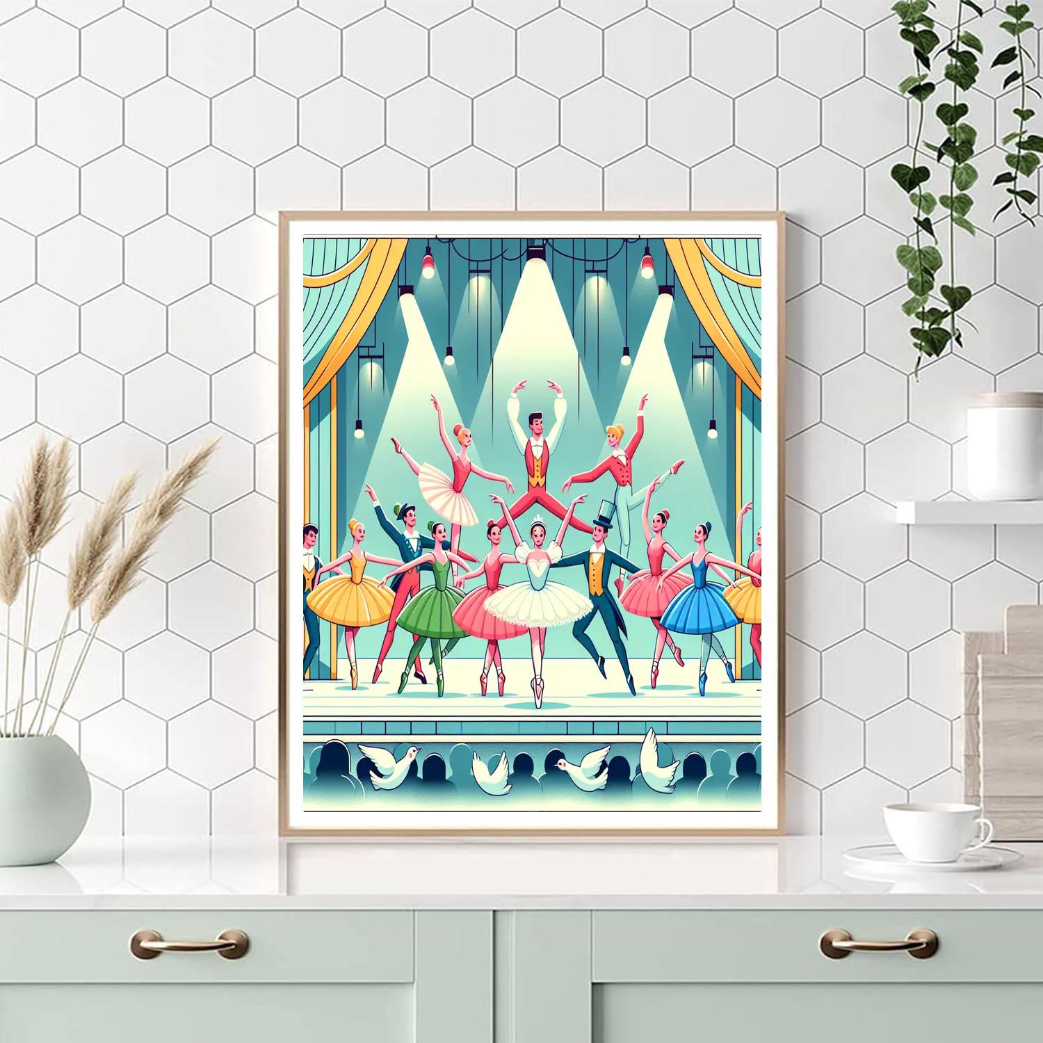 Ballet School Performance Painting Number Kit