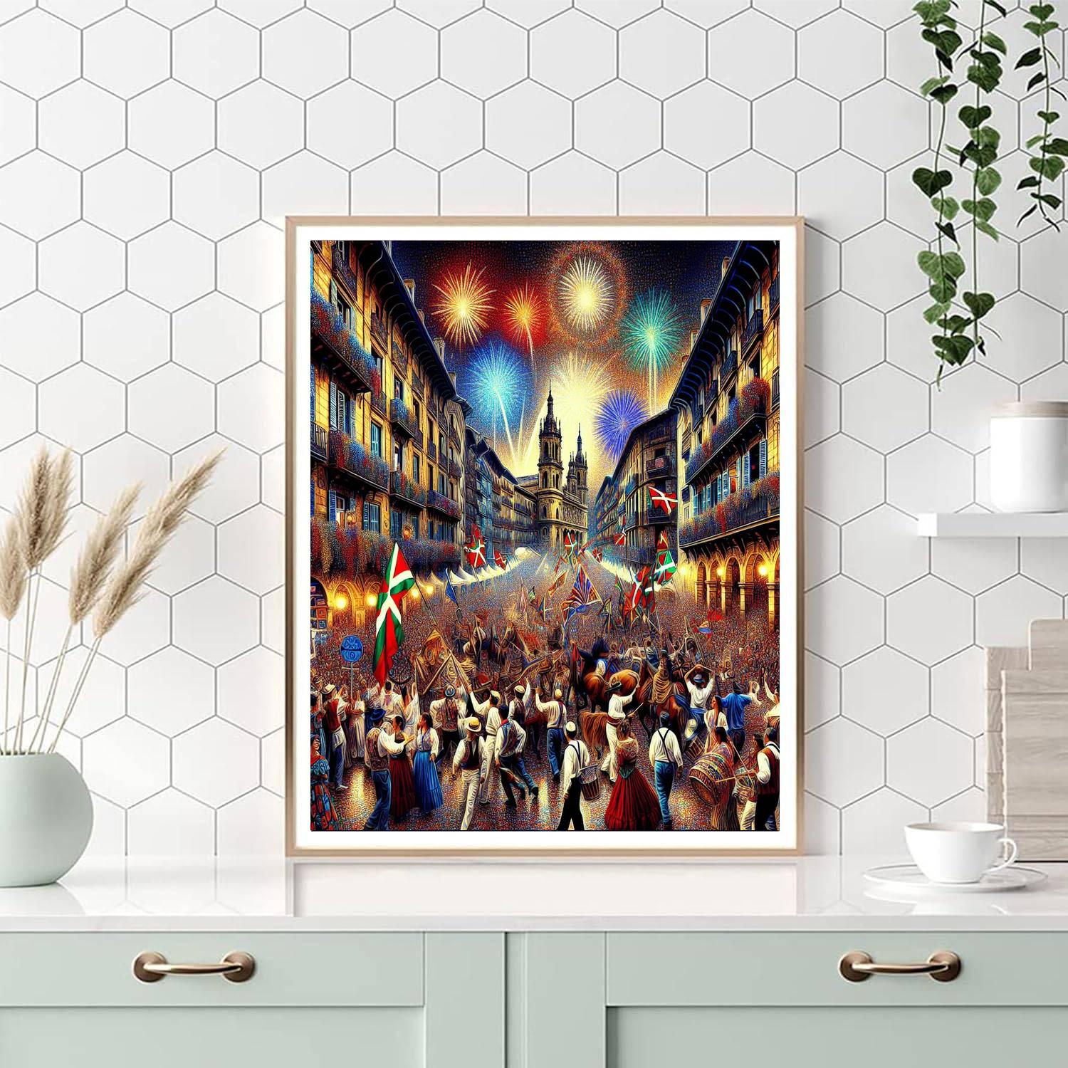 Semana Grande - Bilbao, Spain Painting Number Kit