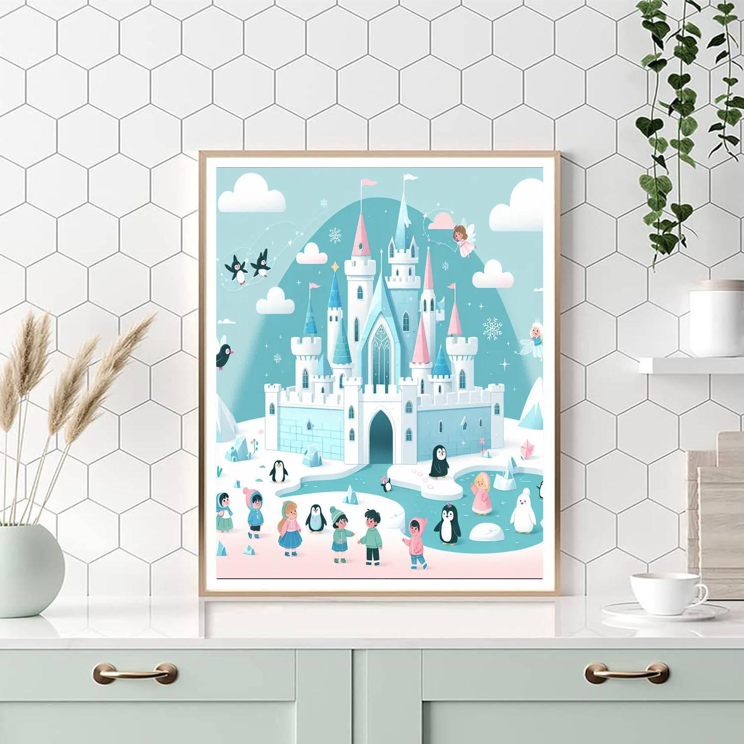 Arctic Ice Castle Journey Paint By Color