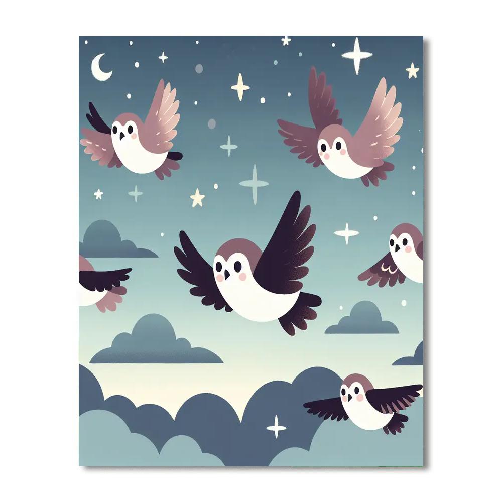 Nimble Nighthawks Numbered Painting Kits