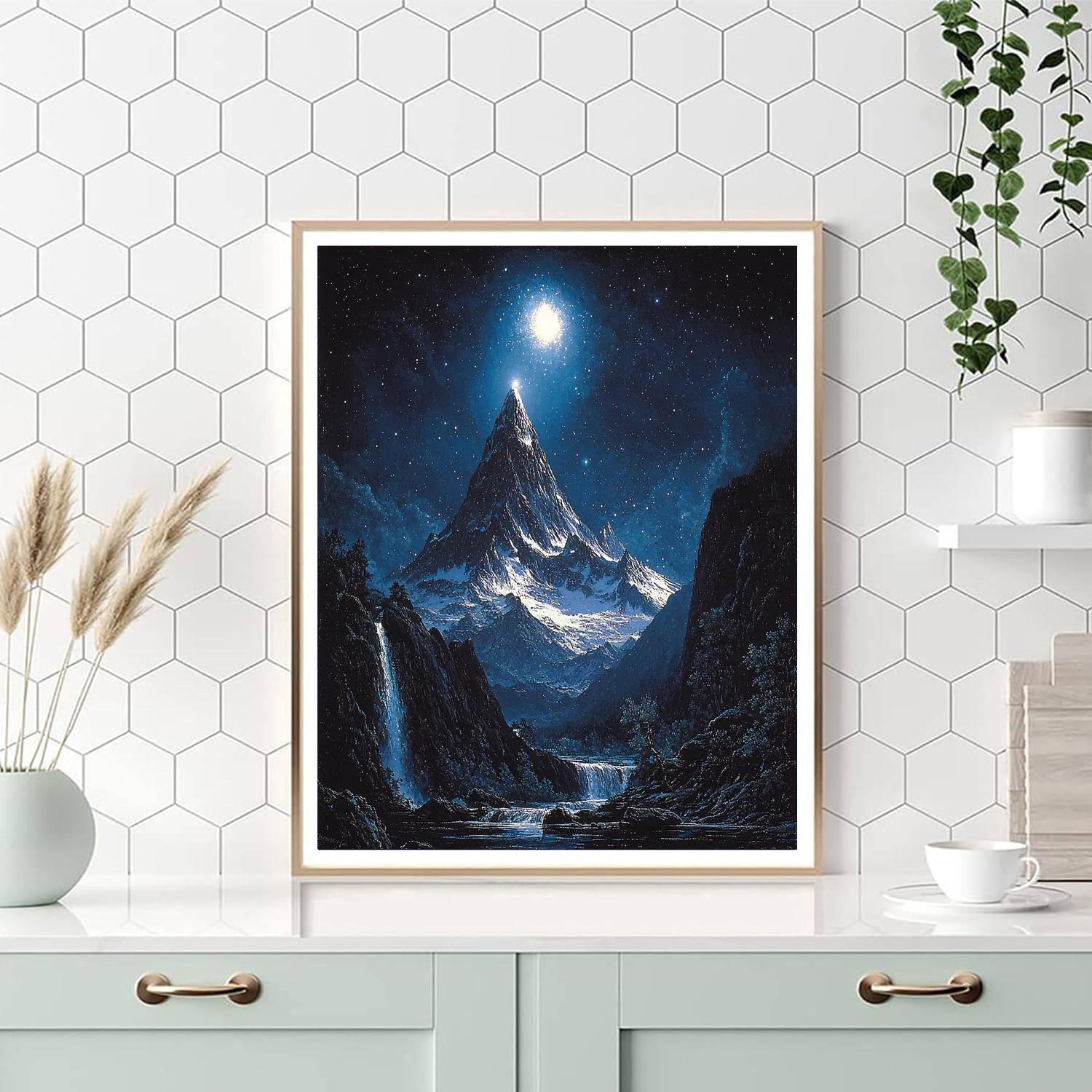 Thomas Cole Inspired Starry Ascent  Paint By Number