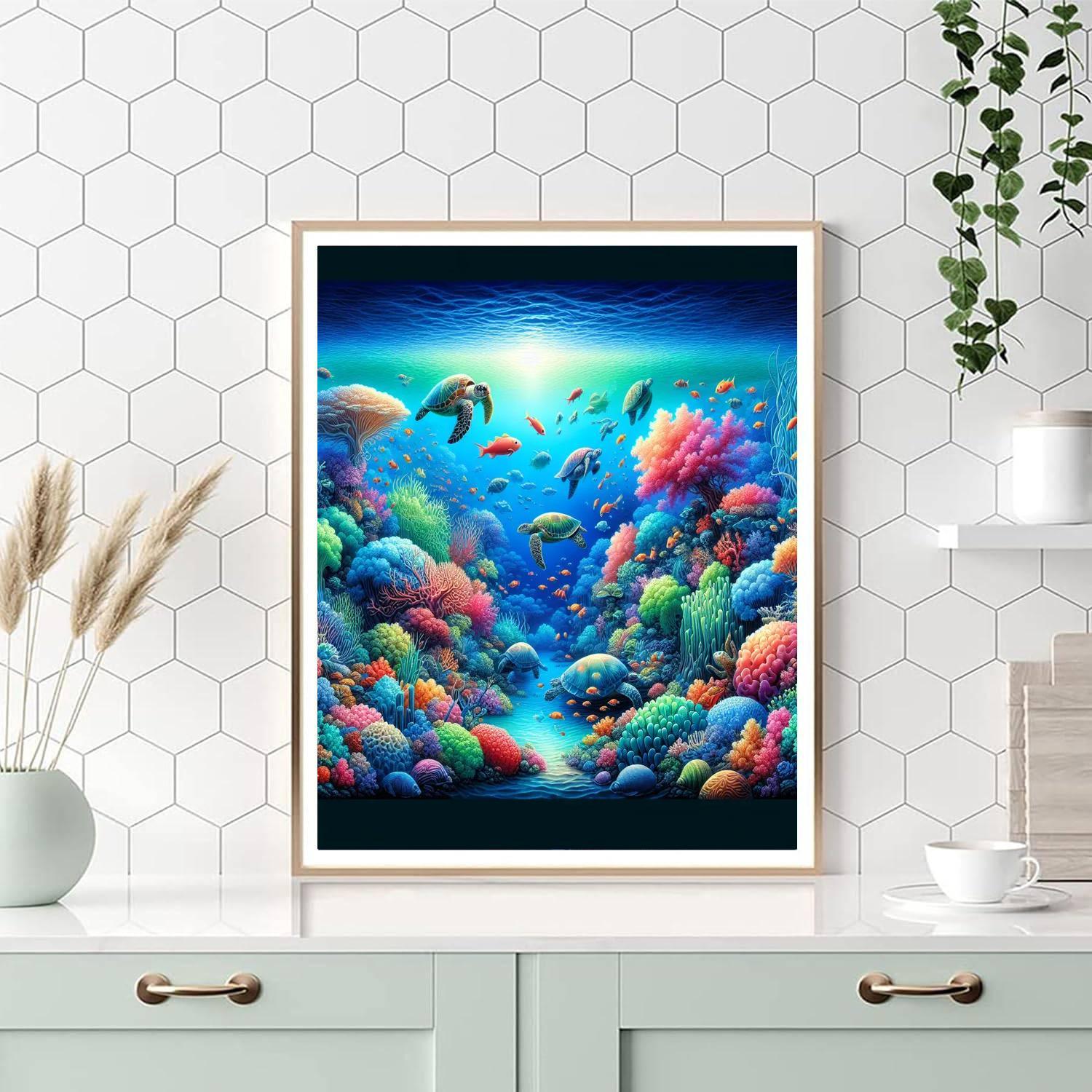 Underwater Paradise Voyage Painting Number Kit