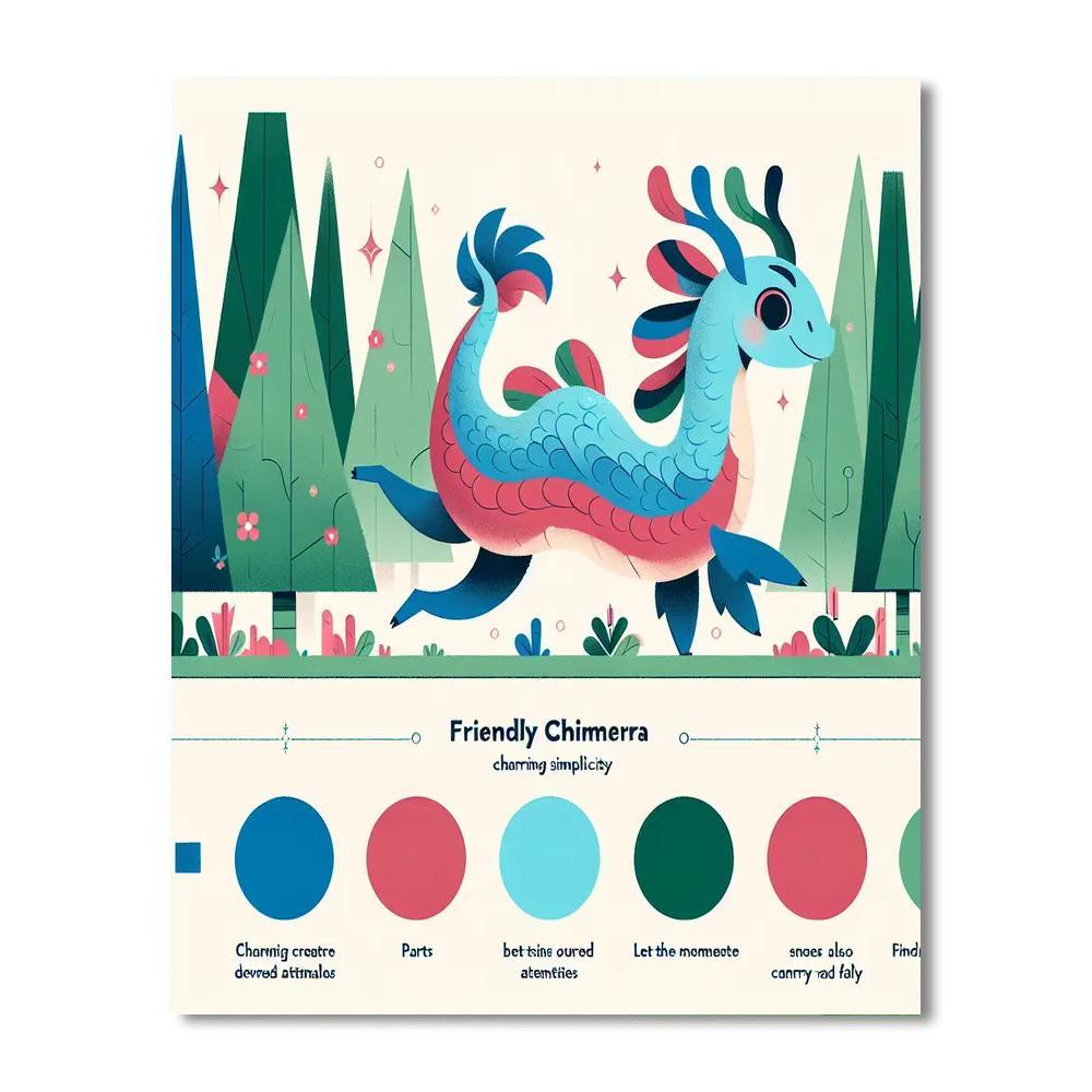 Charming Chimera Chase Numbered Painting Kits