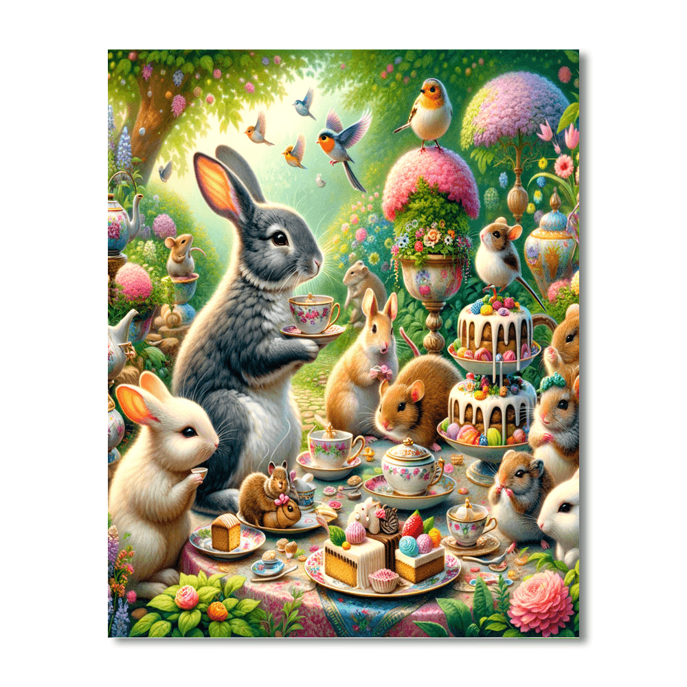Whimsical Enchanted Tea Party - DIY Painting By Numbers Kit
