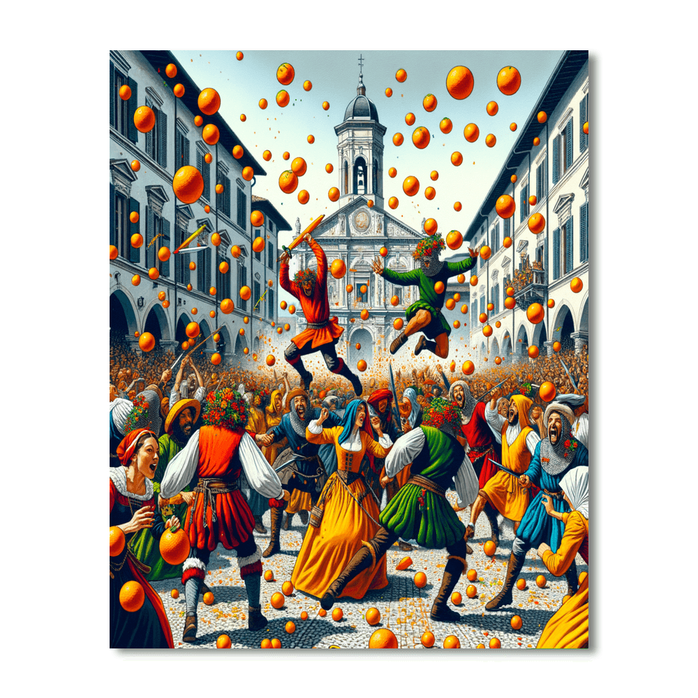 Carnevale Di Ivrea - Ivrea, Italy Paint By Number