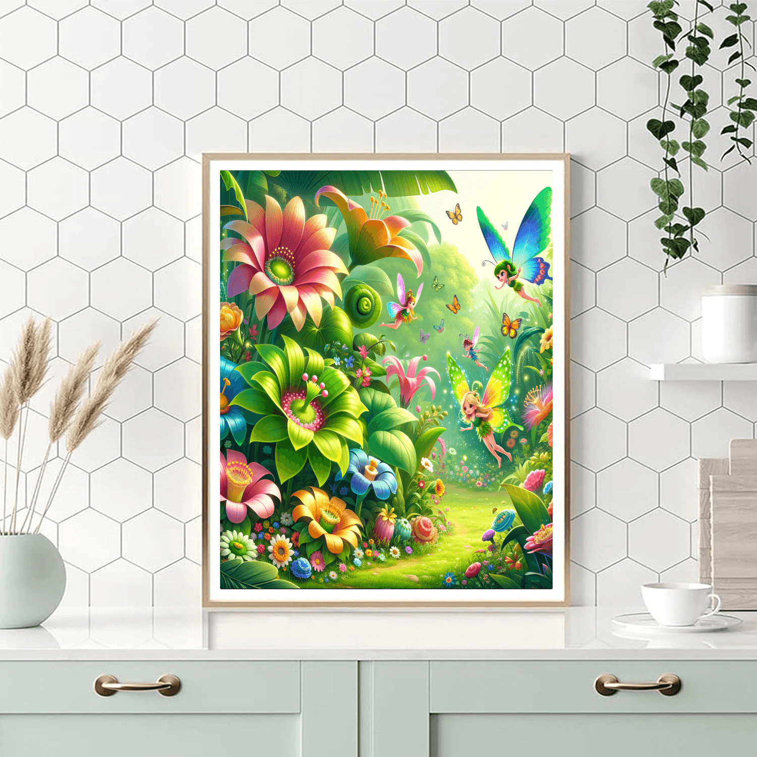 Fairy Tale Garden Number Painting