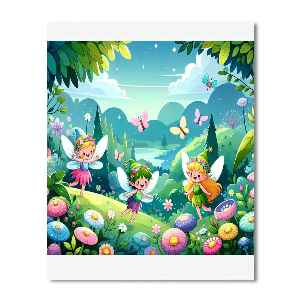 Charming Fairy Glen Paint By Numbers Art