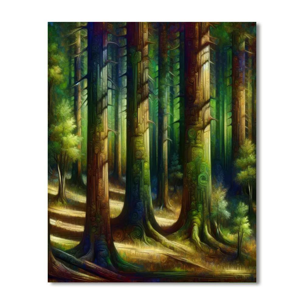 Ancient Forest Guardians Numbered Painting Kits