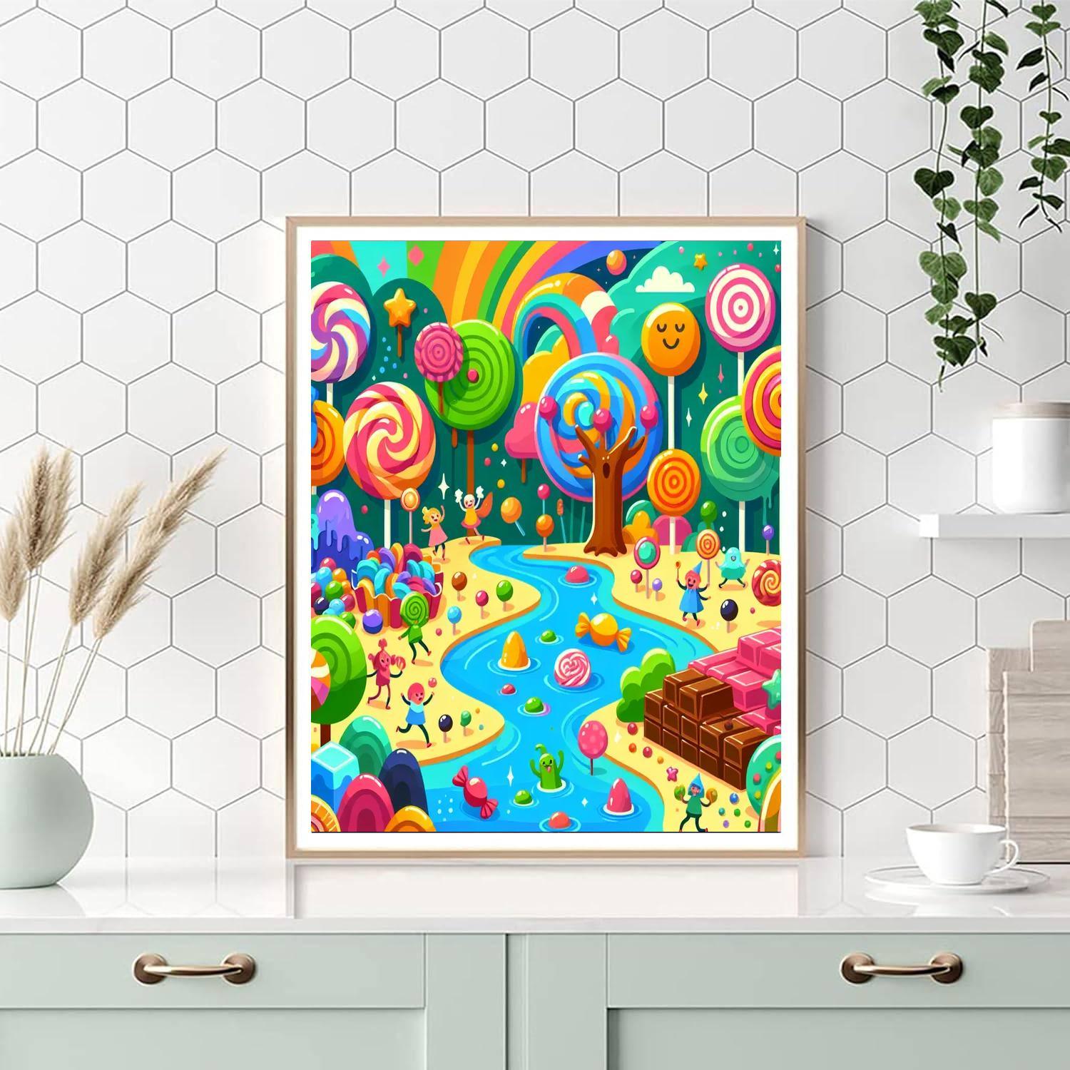 Charming Candy Adventure Number Painting