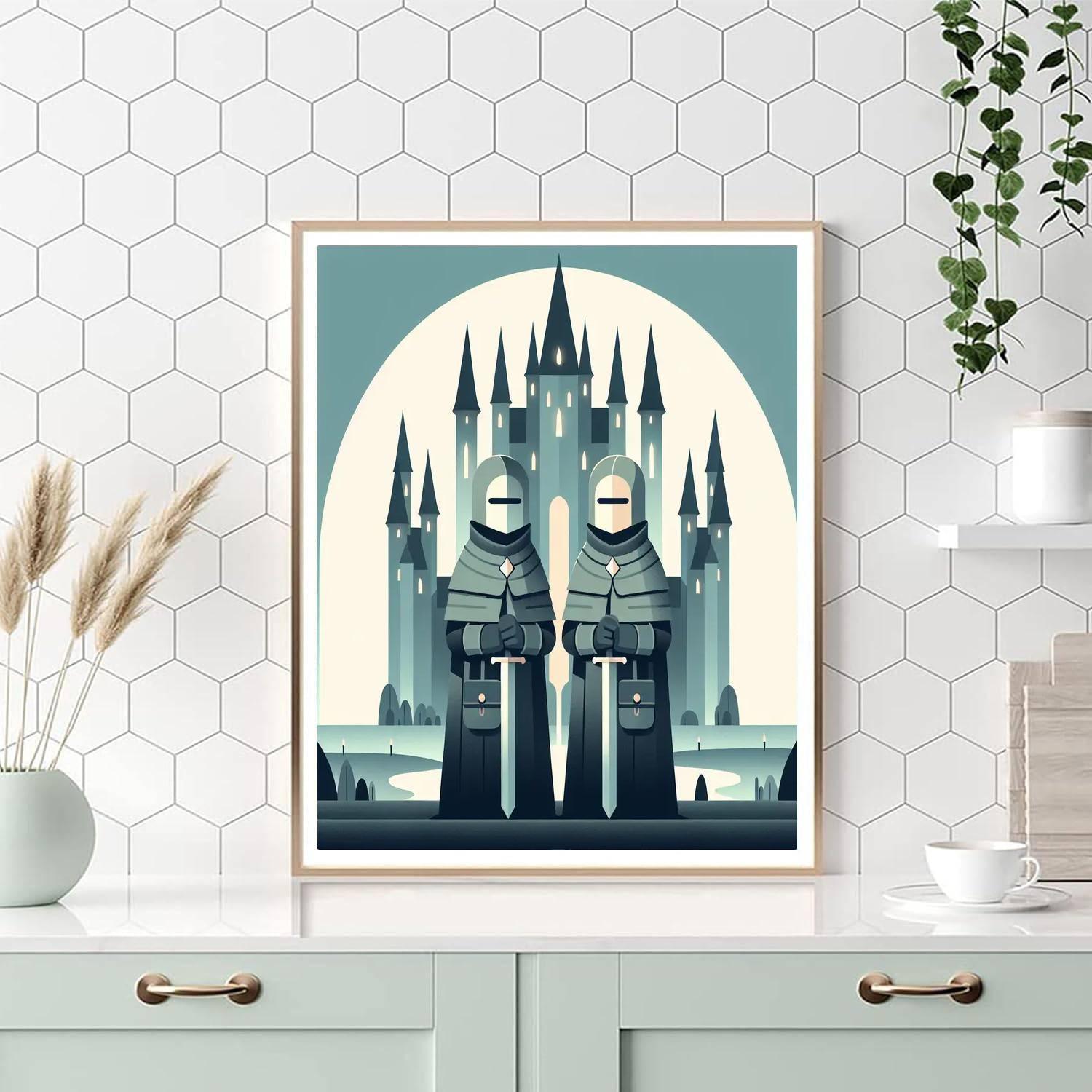 Enchanted Castle Guardians Numbered Painting Kits