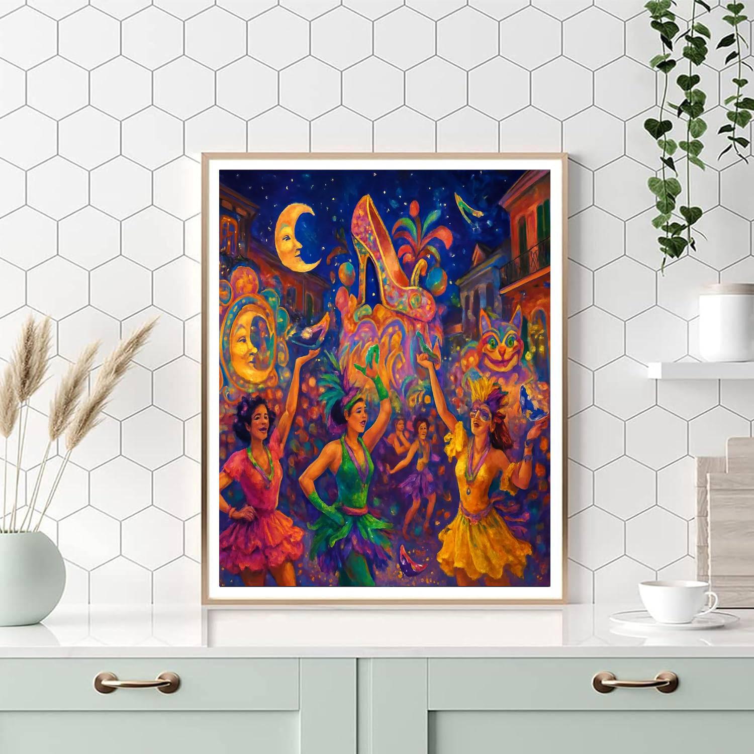 Krewe Of Muses Parade - New Orleans, Usa Paint By Number