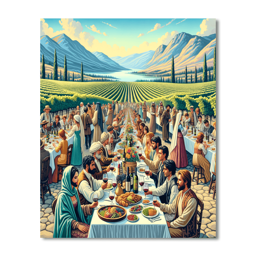 Okanagan Wine Festival Painting By Numbers Kit