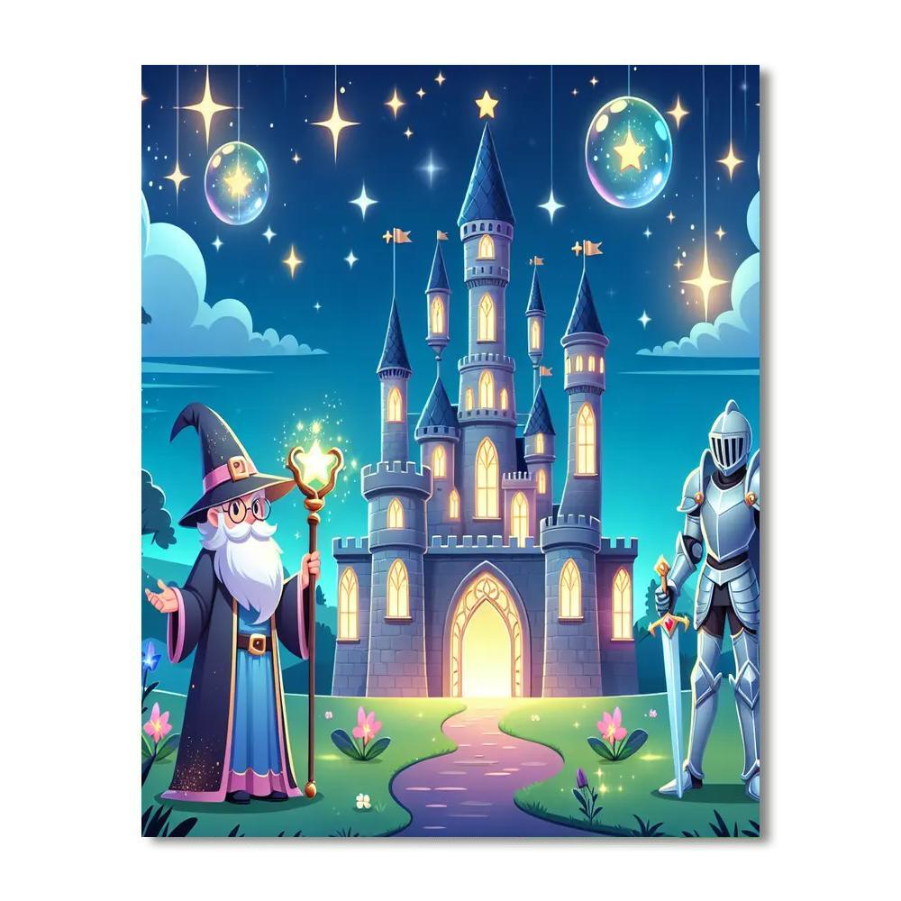 Magic Castle Kingdom Painting Number Kit