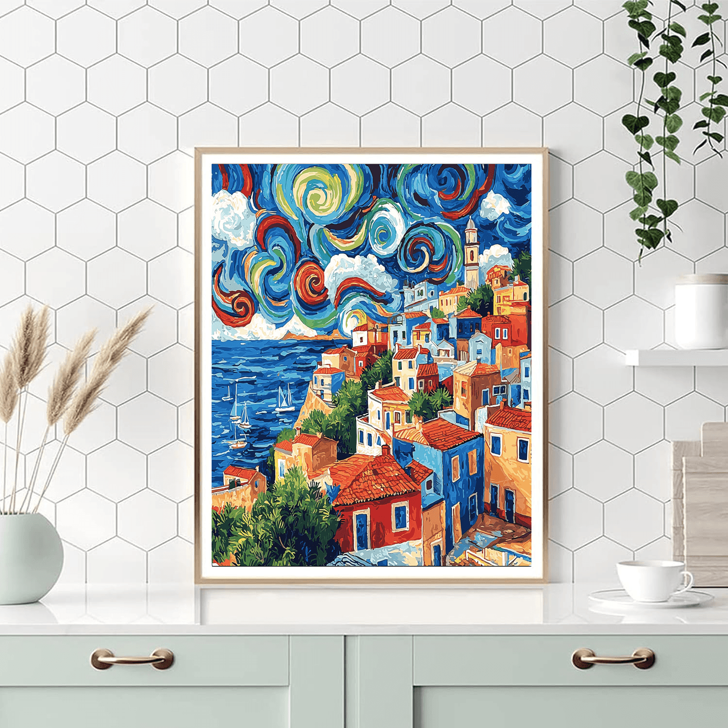 Henri Matisse Inspired Whirlwind Urban Fantasy  Numbered Painting Kits