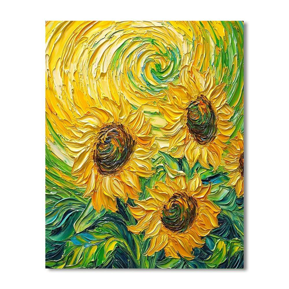 Vincent Van Gogh Inspired Energetic Embrace  DIY Paint By Numbers