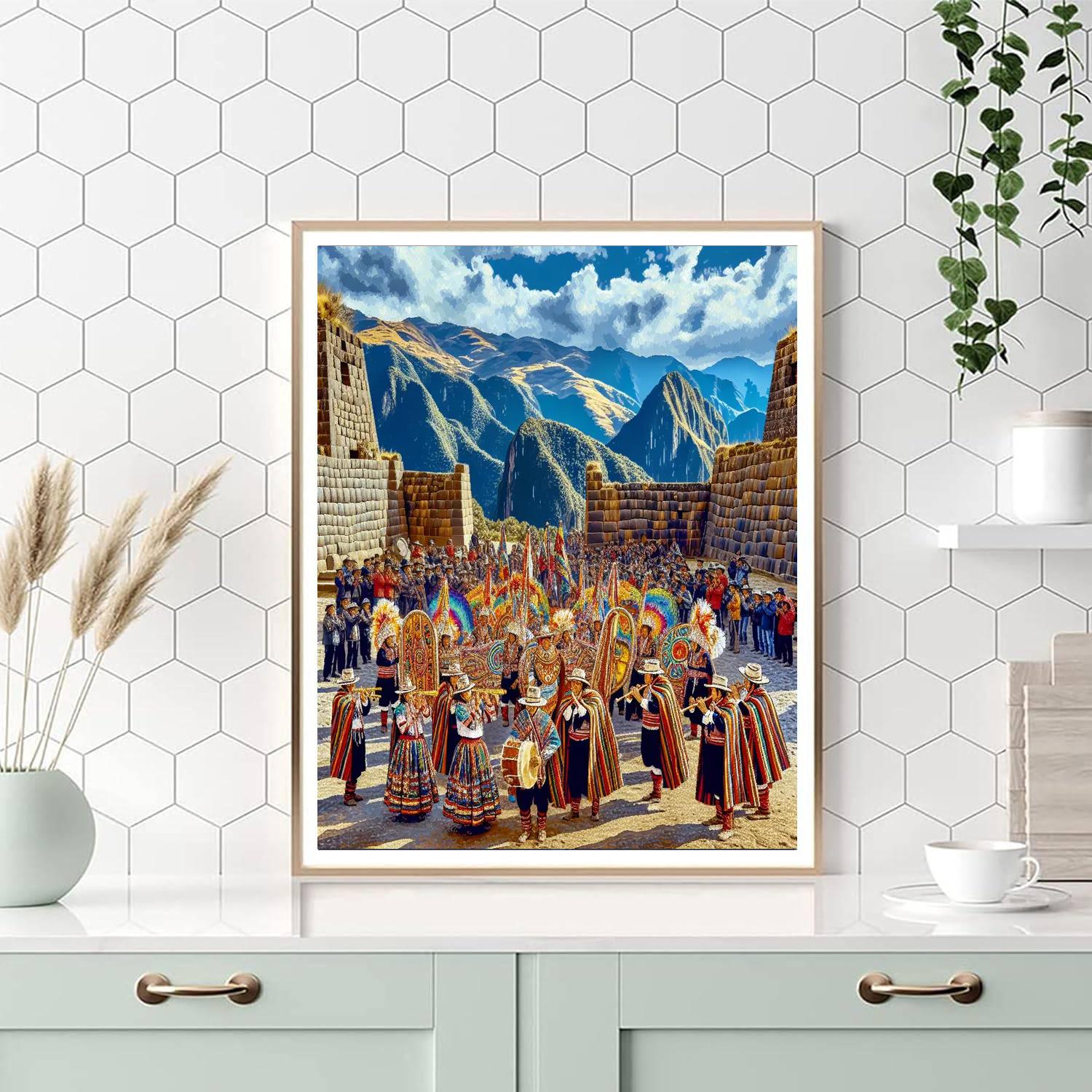 Festival Of The Sun (inti Raymi) - Peru Number Painting