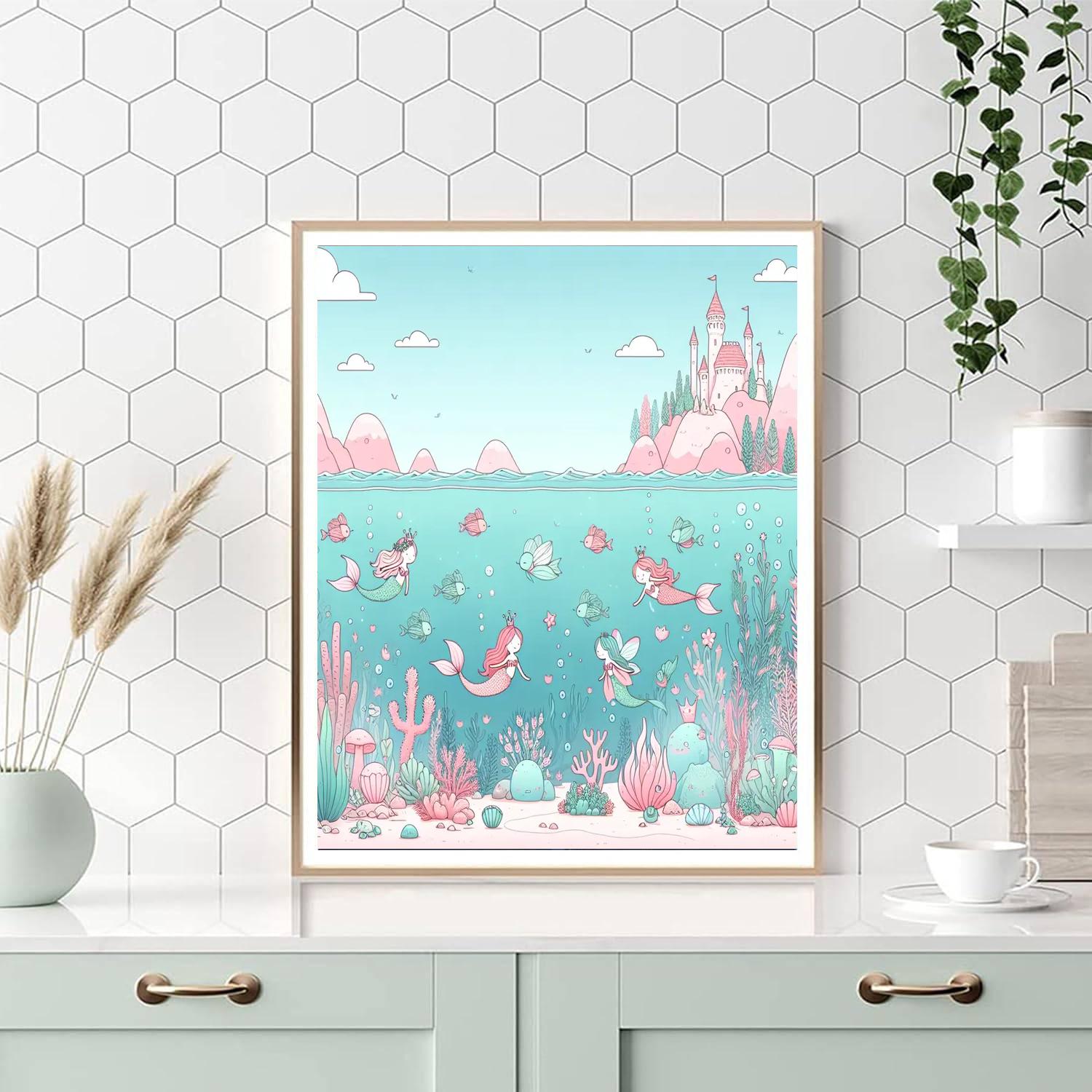 Underwater Fairyland DIY Paint By Numbers