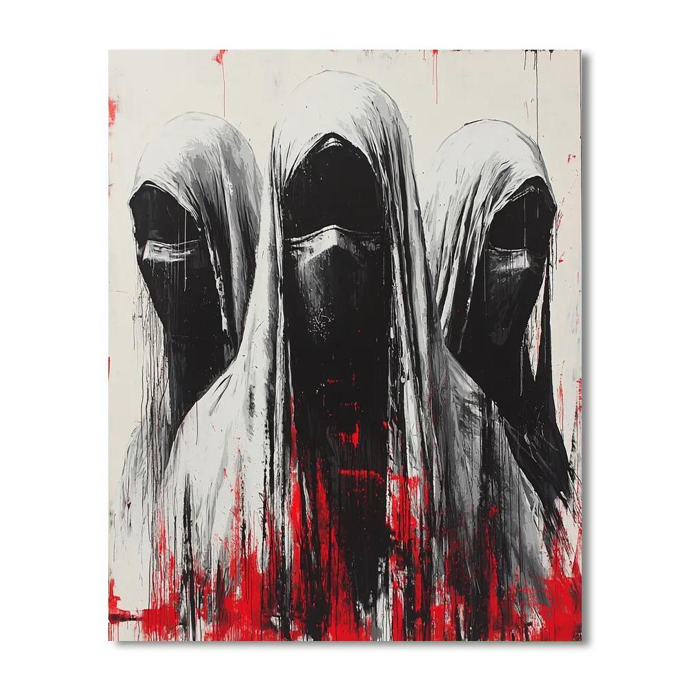 Banksy Inspired Veil Of Apathy  Paint By Numbers Kits