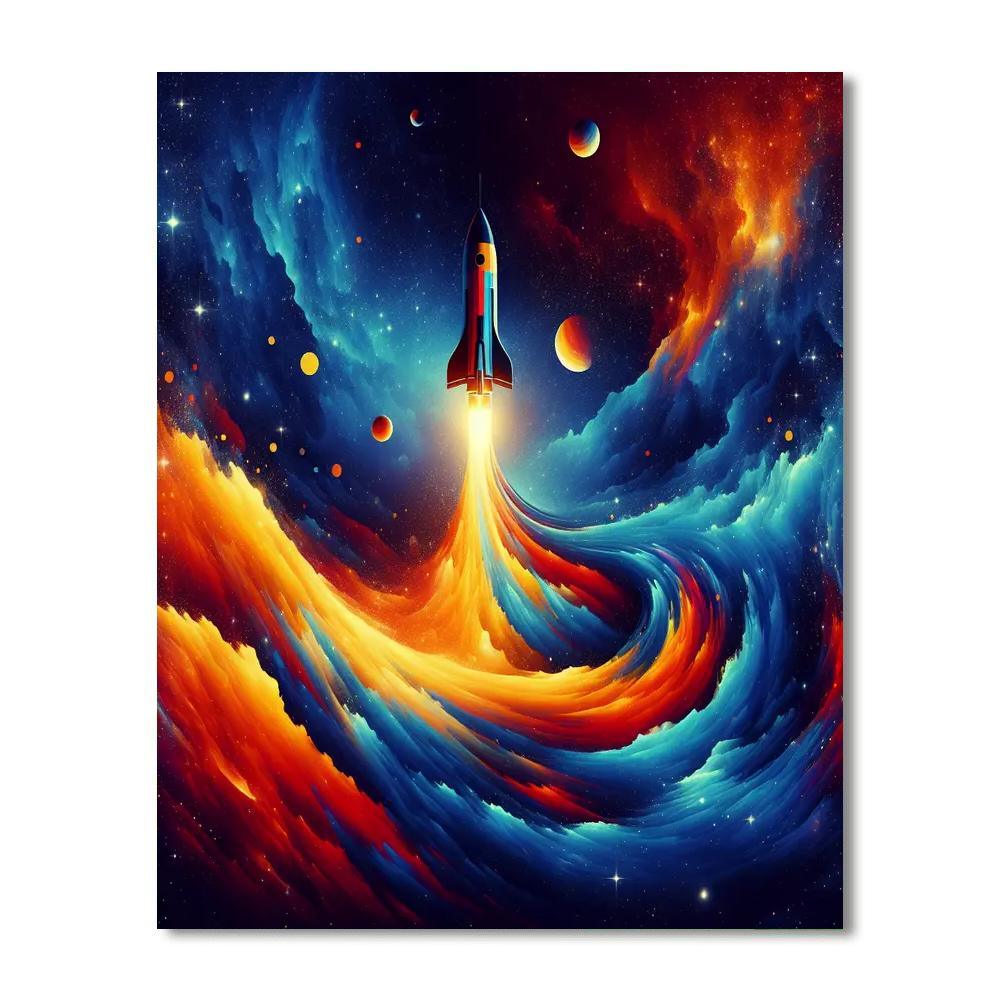 Dreamlike Space Adventure Numbered Painting Kits